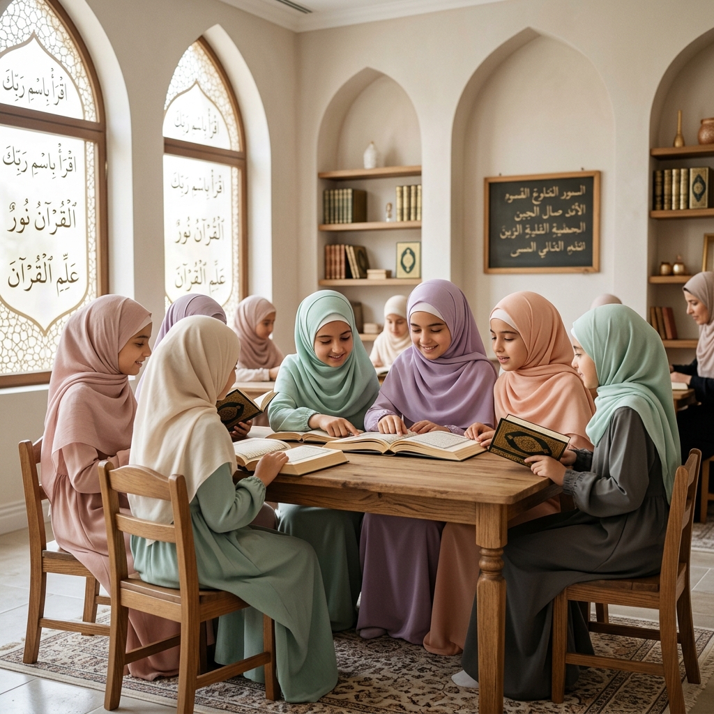حلقات البنات والتربية بالقرآن الكريم